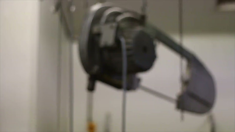 Carcass Saw Wide Shot - Tideford Slaughterhouse, Cornwall